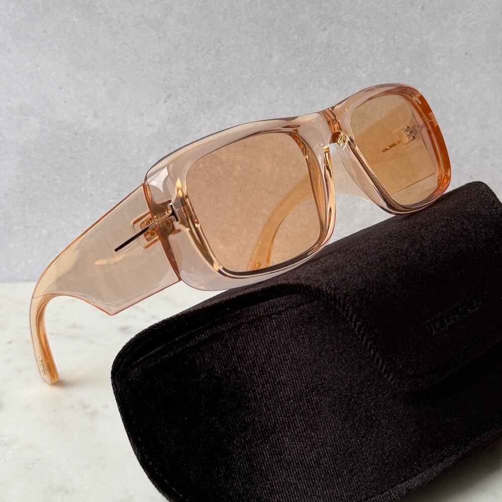 NEW Tom Ford FT0731 Aristotle Unisex Orange Sunglasses $550